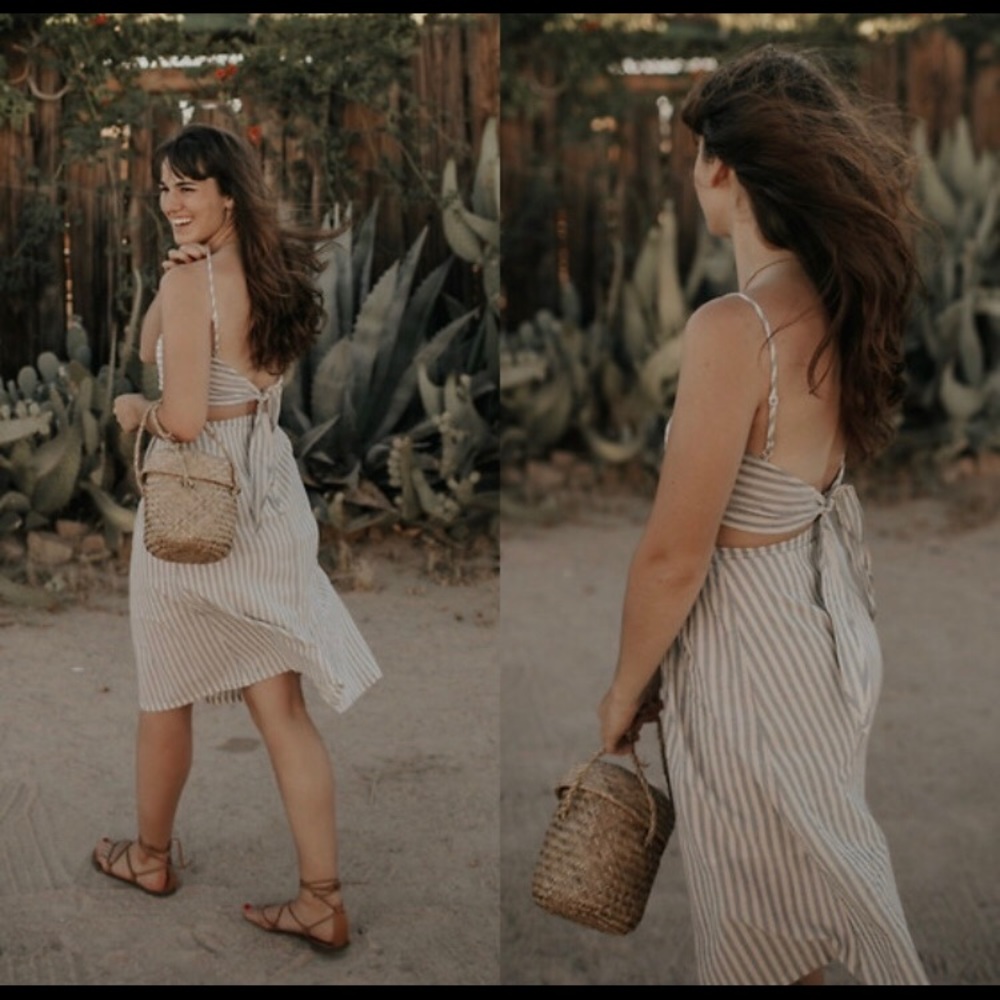 Flair the Label Striped Top/Skirt set